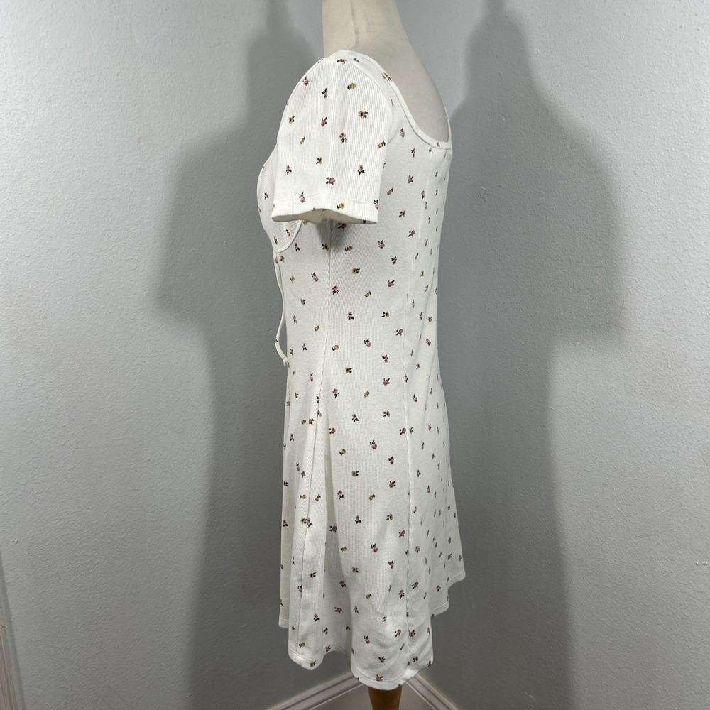 Forever 21 Mini Dress Womens M Floral Babydoll Kawaii Himekaji Gyaru Cottagecore - Picture 3 of 9